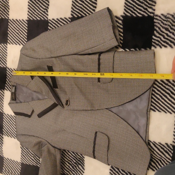 Mini World, Black/gray boys one button front closure Formal Blazer - Picture 12 of 13